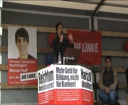 Die Linke, Rede in Iserlohn mit Sarah Wagenknecht 3/6