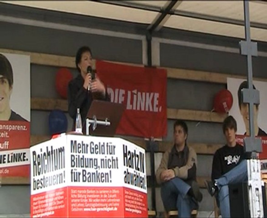 Die Linke, Rede in Iserlohn mit Sarah Wagenknecht 4/6