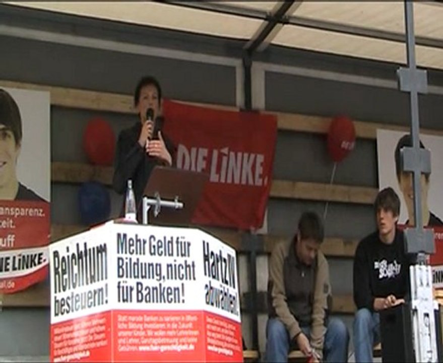 Die Linke, Rede in Iserlohn mit Sarah Wagenknecht 5/6