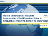 [ALEV] UYGHURS CALL FOR DIALOGUE WITH CHINA