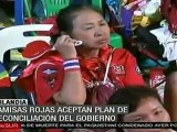 Camisas rojas aceptan plan de reconciliación en Tailandia