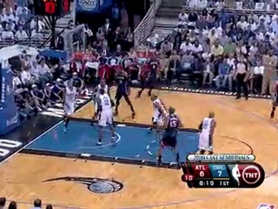 Al Horford makes the nice move down low to get some space an