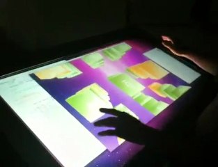 Démo Table multitouch 3D - LRIE, Laboratoire de Recherche en