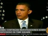 Obama: Continúan investigaciones sobre sospechoso de Time S