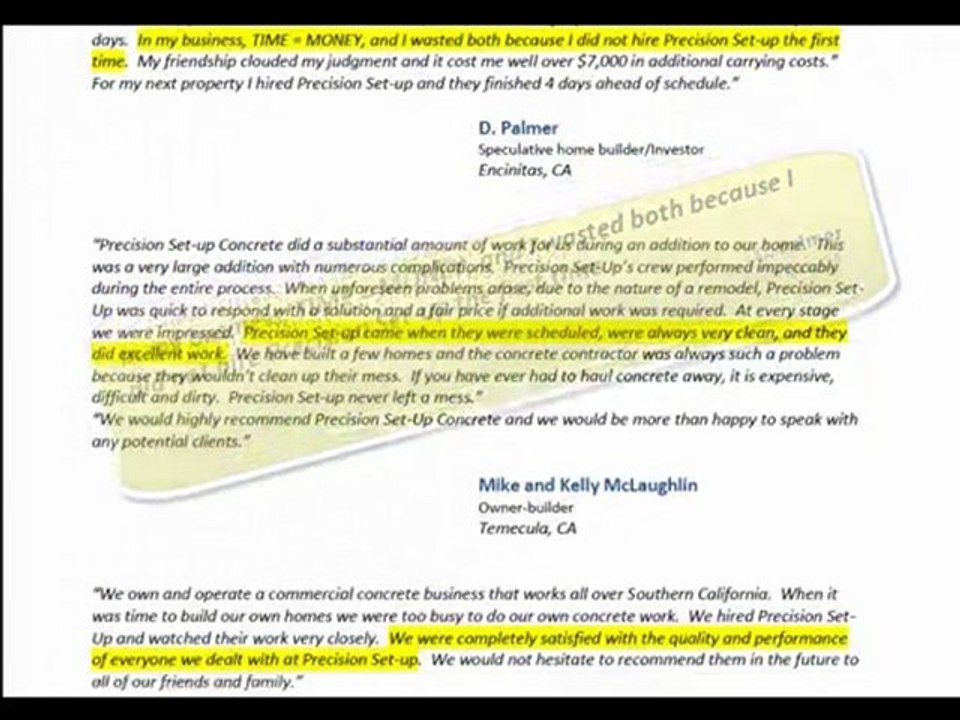 Need a Cement Foundation in Riverside County, Precision Set