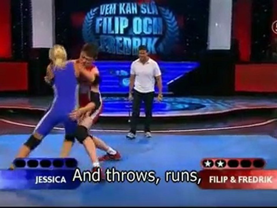 Wrestling Man Ws Woman!