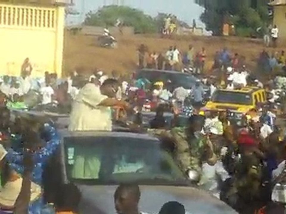 Arrivée de Lansana kouyaté à Siguiri le 11 Avril 2010