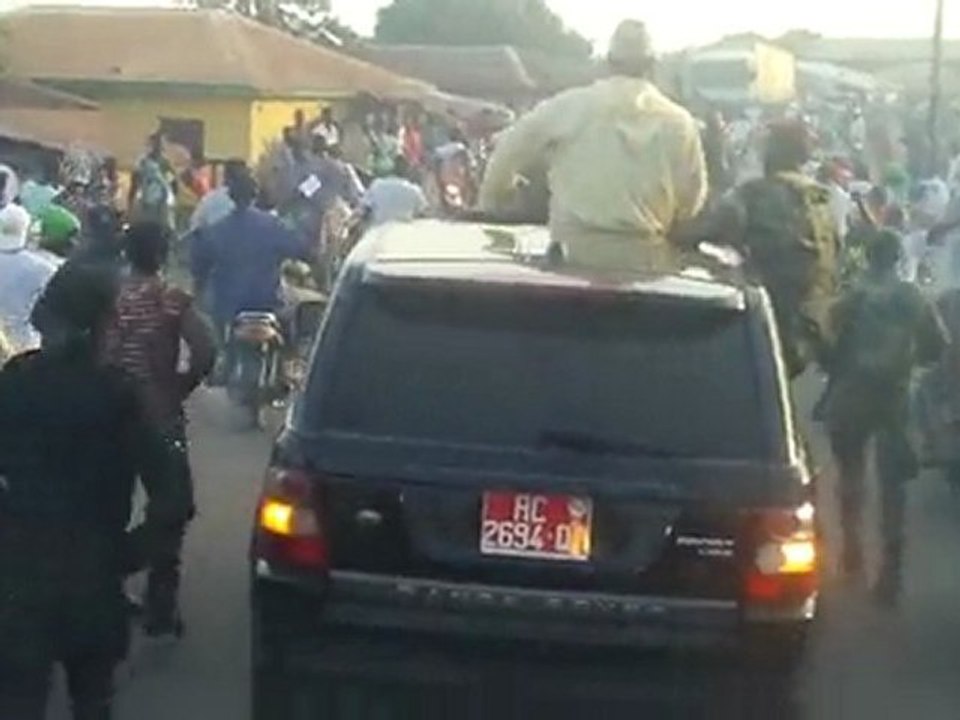 Arrivée de Lansana kouyaté à Kanka le 14 Avril 2010