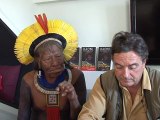 Tribal chief campaigns against Amazon dam