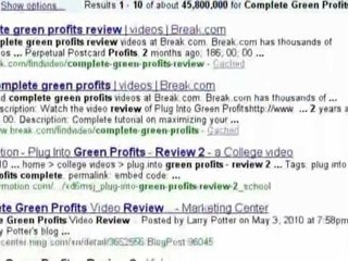 Google Complete Green Profits Review