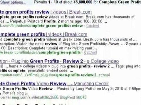 Google Complete Green Profits Review