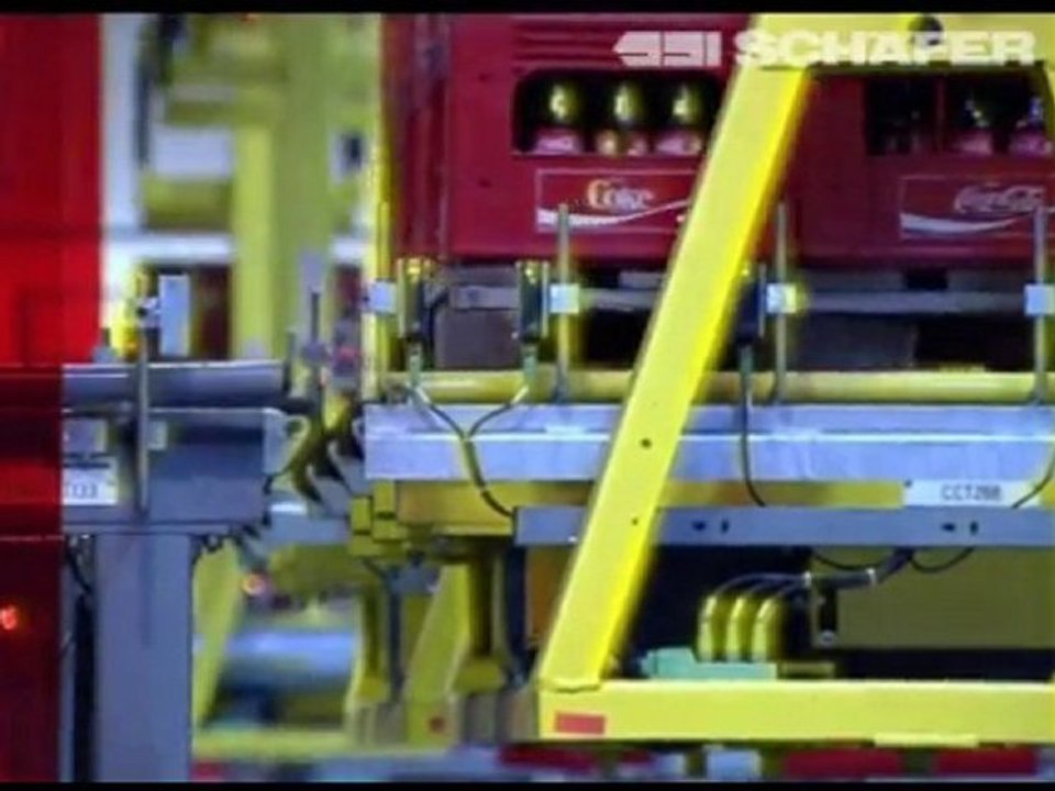 Monorail, conveyors, conveyor system at Carlsberg