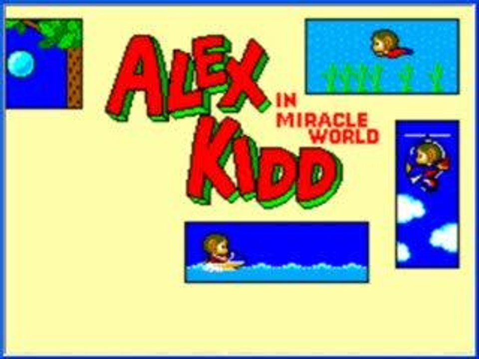 Niveau 1 et 2 alex kidd sur MS