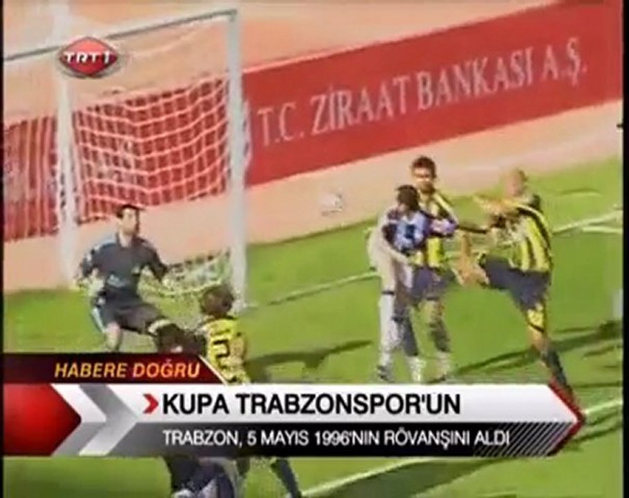 Trabzonspor 3 - 1 Fenerbahce Geniş Özeti