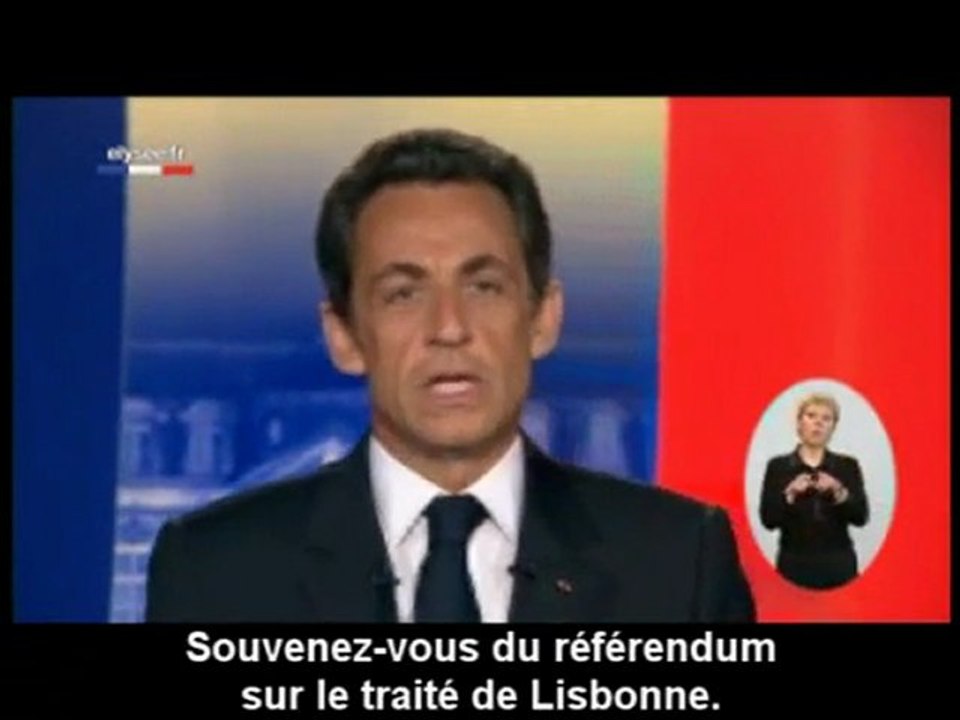 voeux de Sarkozy ST conspirationistes