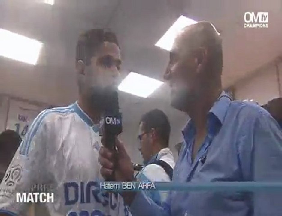 La joie de l'Olympique de Marseille