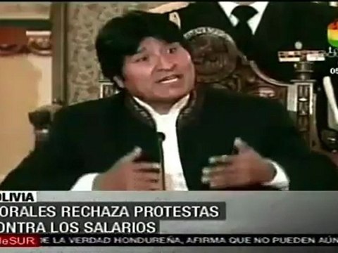 Evo Morales pide racionalidad a trabajadores Bolivianos