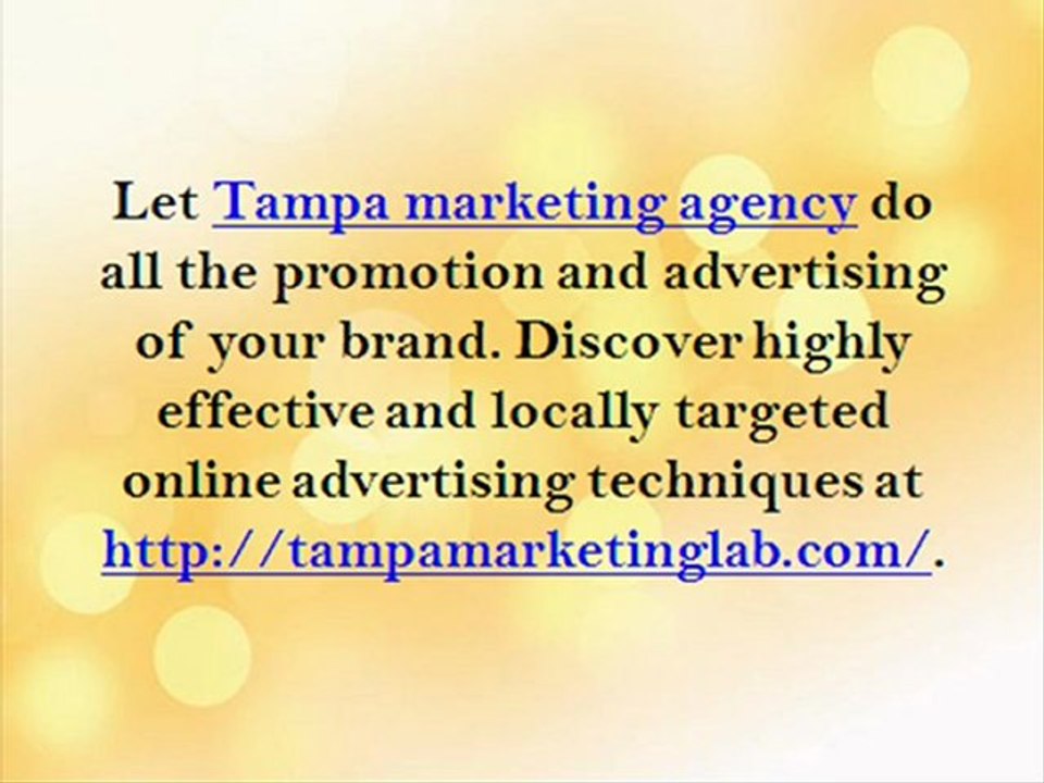 Tampa Marketing Agency