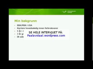 Intervju med Innovasjon Norge
