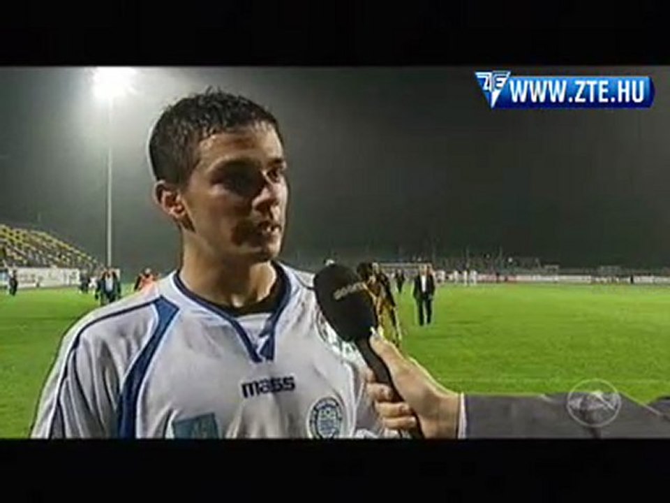 2010.05.05 Balázs Zsolt nyilatkozott a Pápa-ZTE bajnoki után