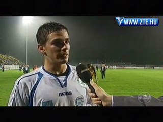 2010.05.05 Balázs Zsolt nyilatkozott a Pápa-ZTE bajnoki után