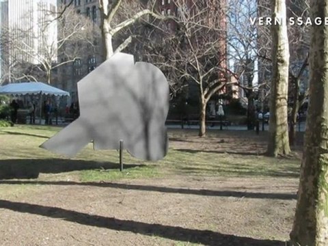 Peter Coffin: Untitled (Sculpture Silhouettes), City Hall Park, New York