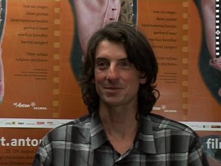 Dean Potter beim 15. FILMFEST ST. ANTON am 28. August 2009