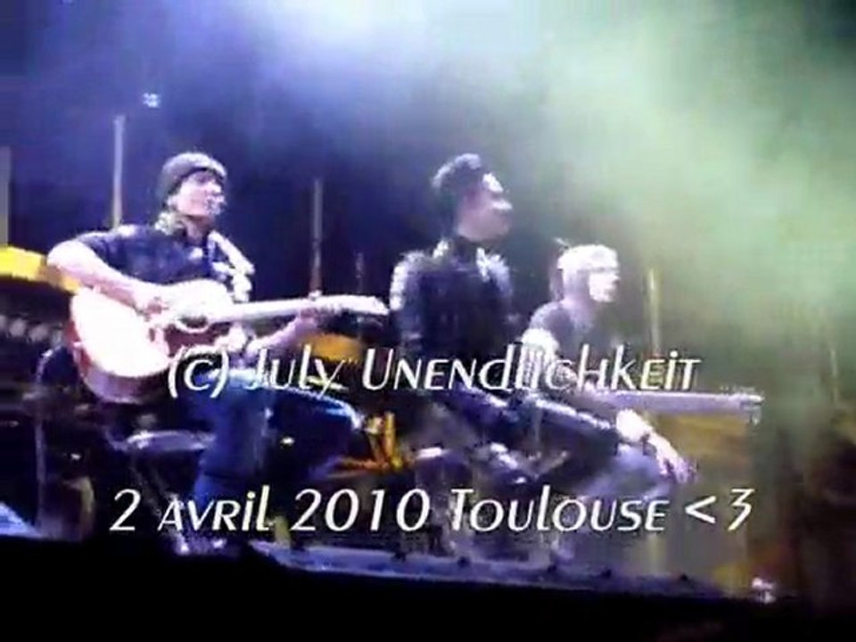 "humanoid acoustique" Tokio Hotel à Toulouse, 2.04.2010