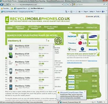 Cash For Old Mobile Phones - Blackberry Curve