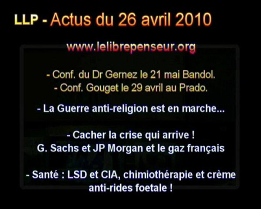 LLP - Actus du 26 Avril 2010