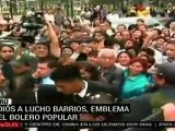 Multitud acompaña funerales de Lucho Barrios en Perú