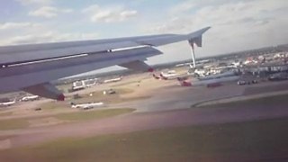 Décollage London Heathrow-Airbus A320 British airways