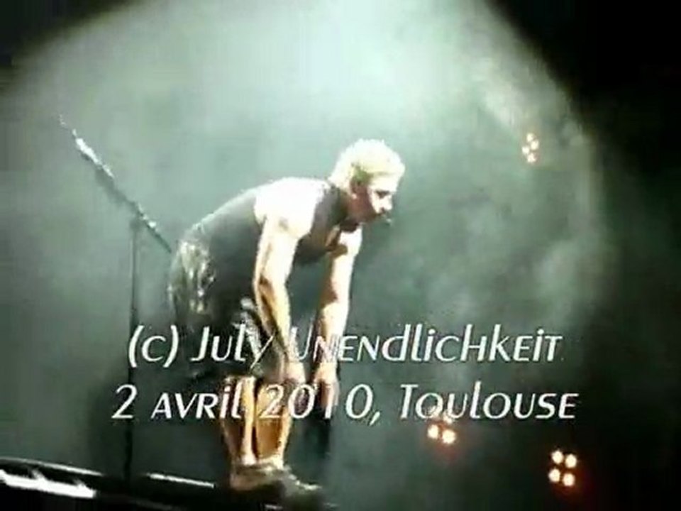 hola de Gustav à Toulouse (Tokio Hotel , 2.04.2010)