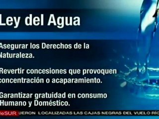 Objetivos de la ley del agua en Ecuador