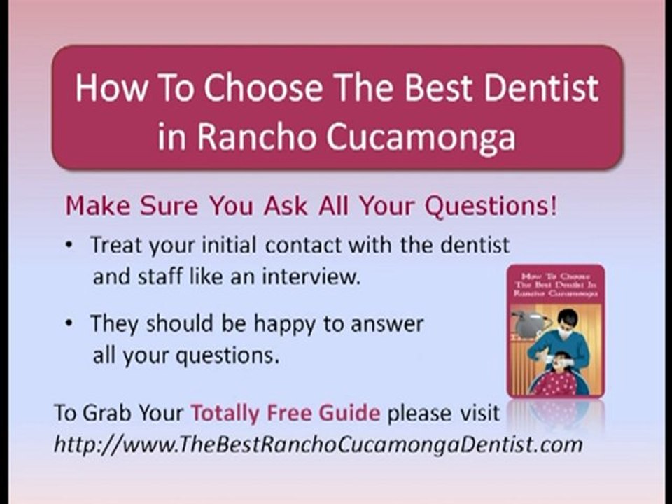 Rancho Cucamonga Dentist, Best Cucamonga Dentist, Upland De