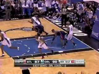 Vince Carter sticks with the play to get the nice block on M