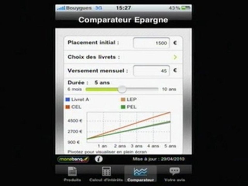 Bon App #38 - Test de Taux épargne sur iPhone