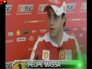 alonso abla del gran premio de españa 2010 ferrari