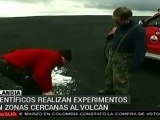 Científicos islandeses realizan experimentos cerca de volc