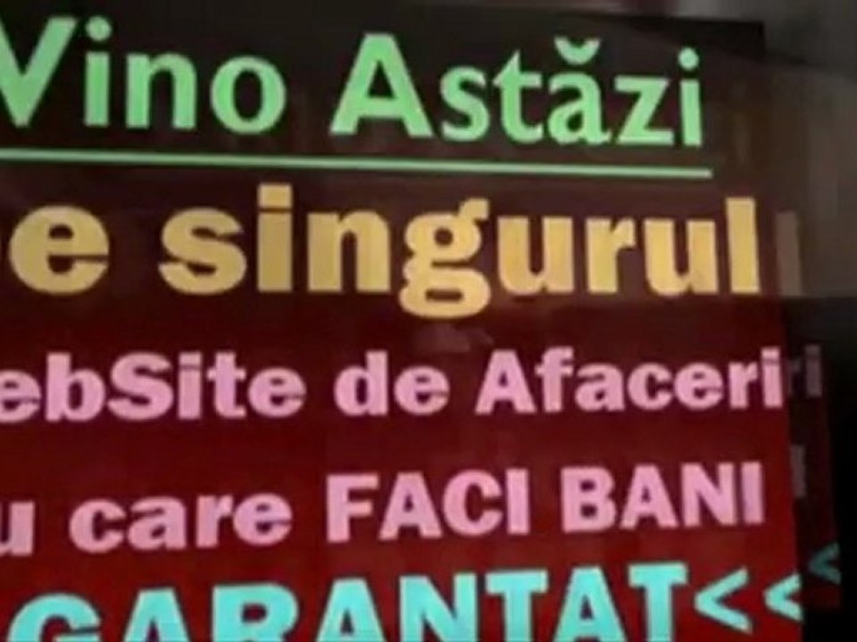 Cum sa Muncesc putin si sa fac bani multi? Afacere