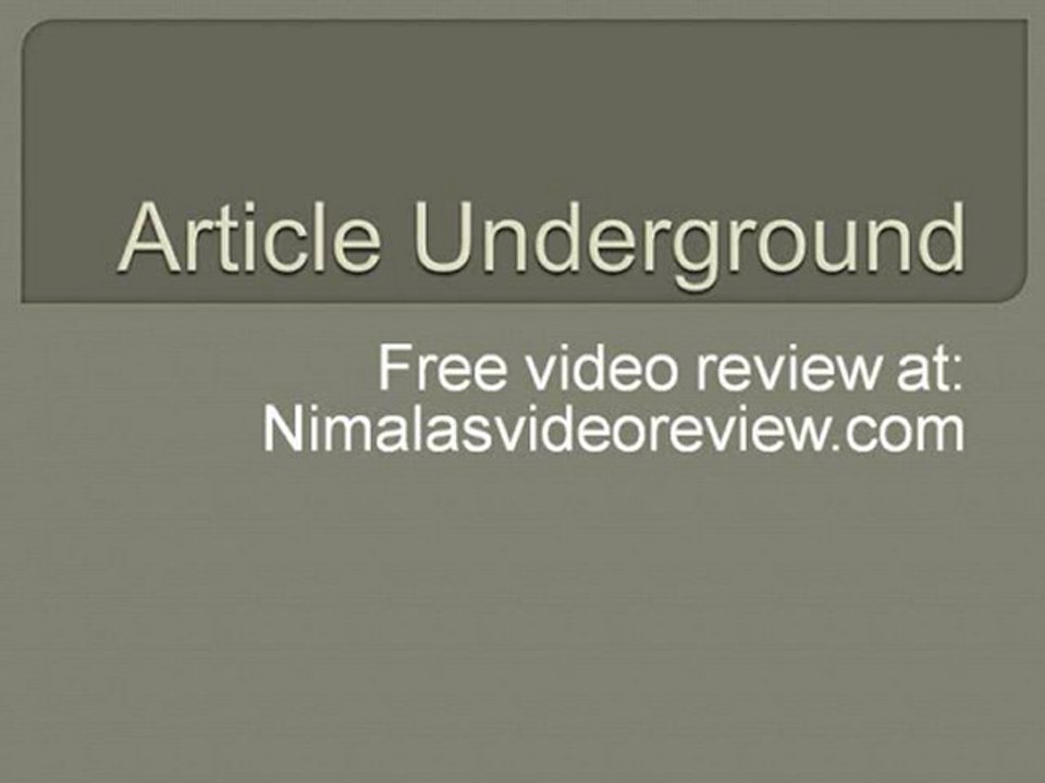 Article Underground