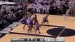 Tim Duncan spins down low for the easy layup and two points.