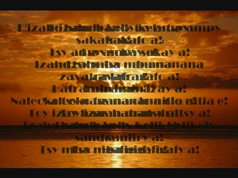 LOLO SY NY TARINY -- Any alavidavitra any