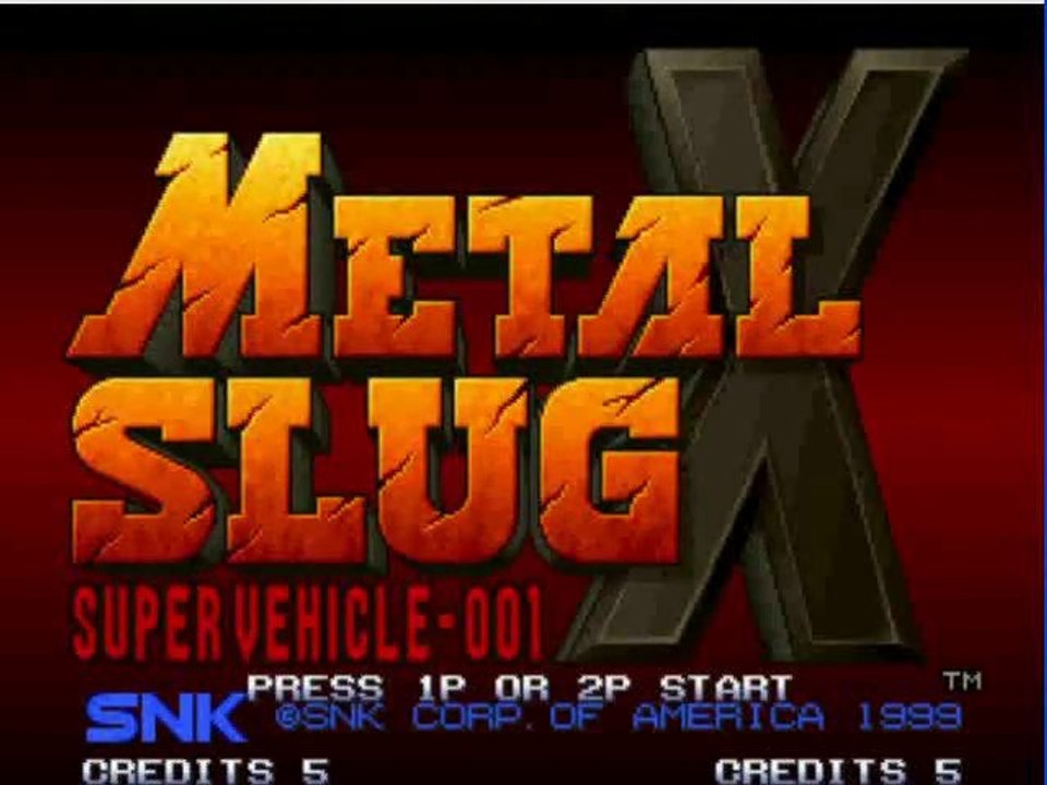 metal slug X [neogeo] videotest