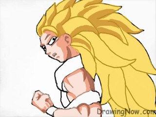 How to Draw Goku Super Saiyan 3 From Dragonball Z