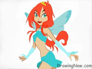 How to Draw Winx Club Characters - Bloom