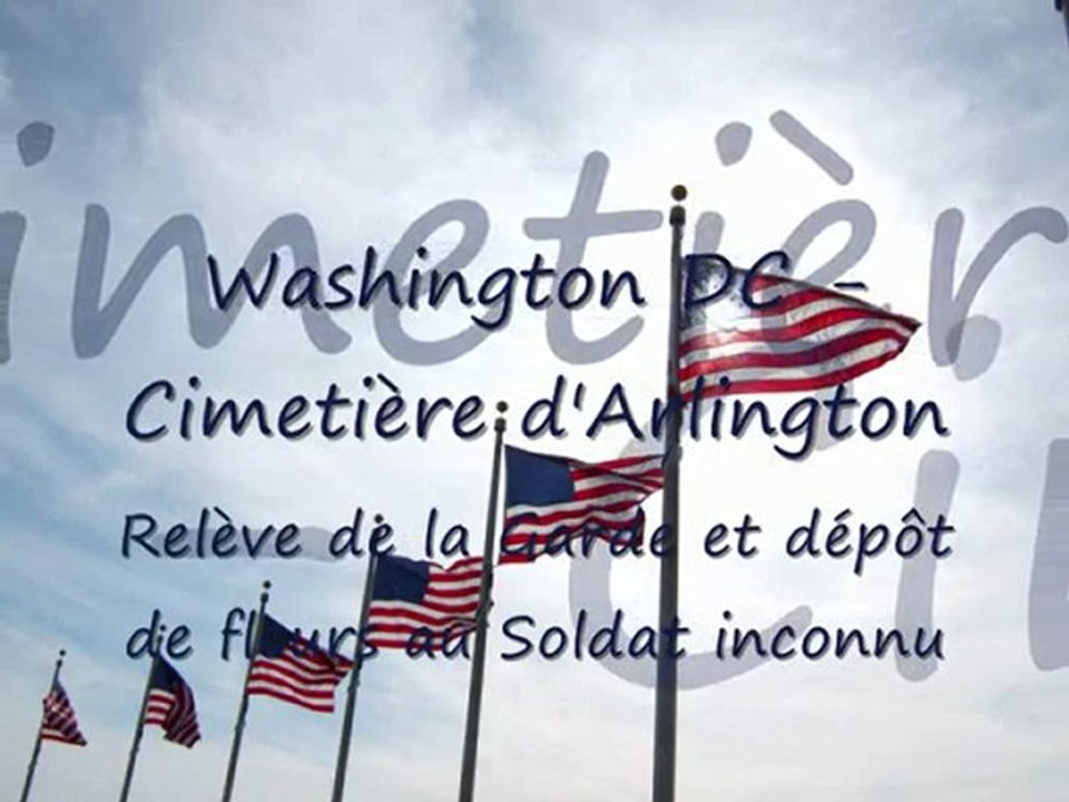 Washington DC - Cimetière d'Arlington - Hommage