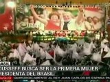 Dilma Rousseff busca ser la primer mujer presidenta en Brasi