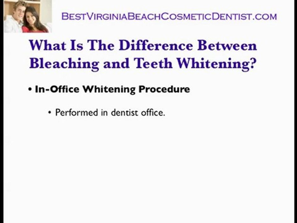 Virginia Beach Cosmetic Dentist Teeth Bleaching and Teeth W