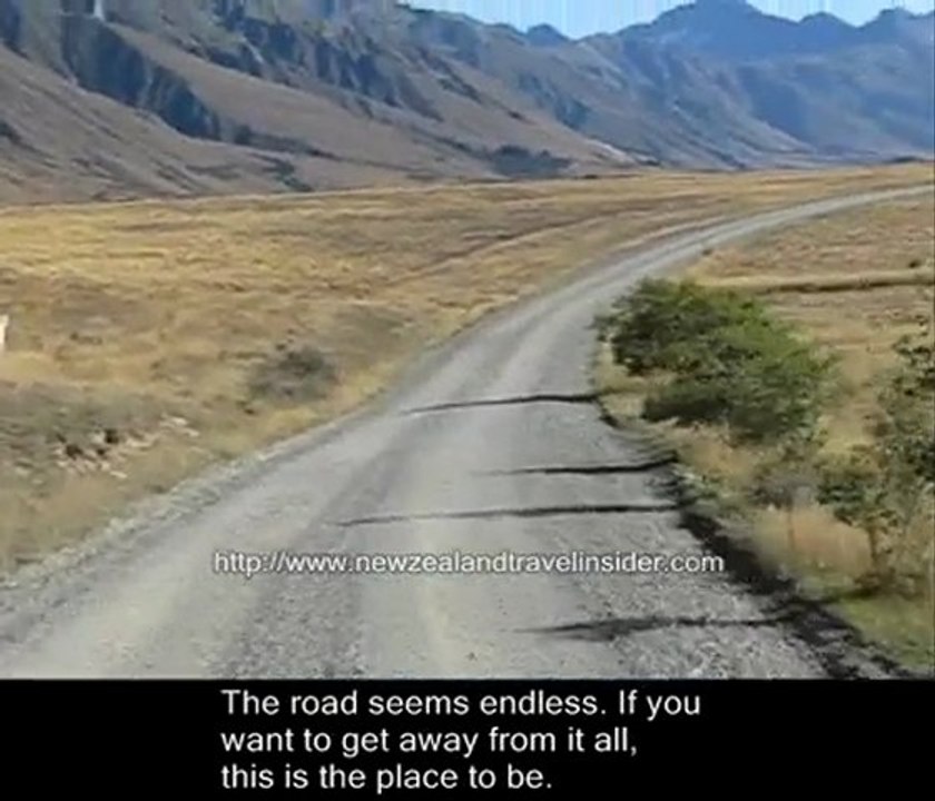 Drive Ahuriri Valley South Island New Zealand